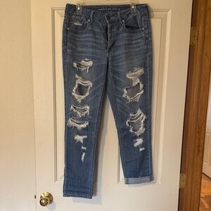 American Eagle Outfitters Distressed Tomgirl Boyfriend Jeans